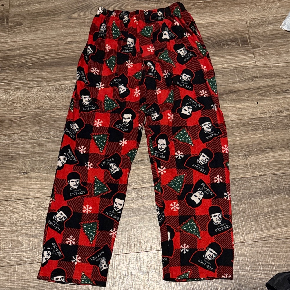 Red and Black Home Alone Pajama Pants